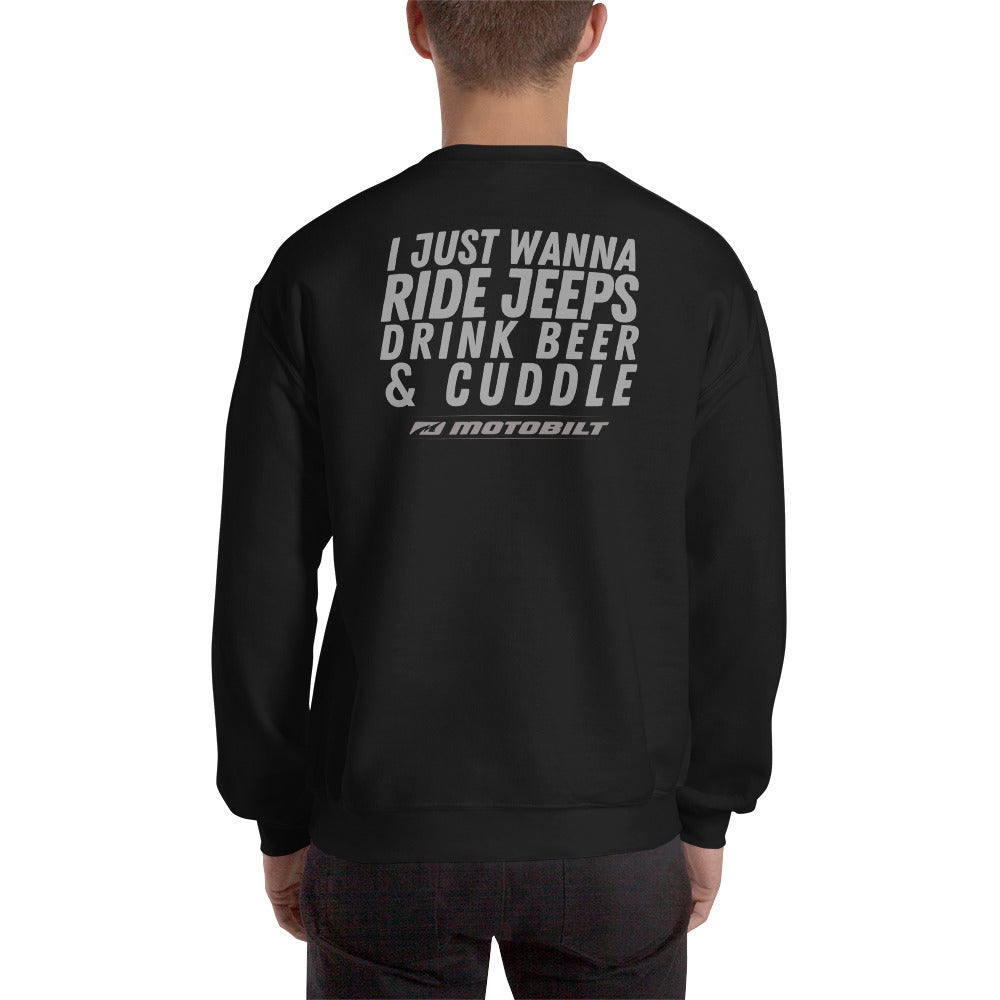 Motobilt Drink Beer and Cuddle Sweatshirt