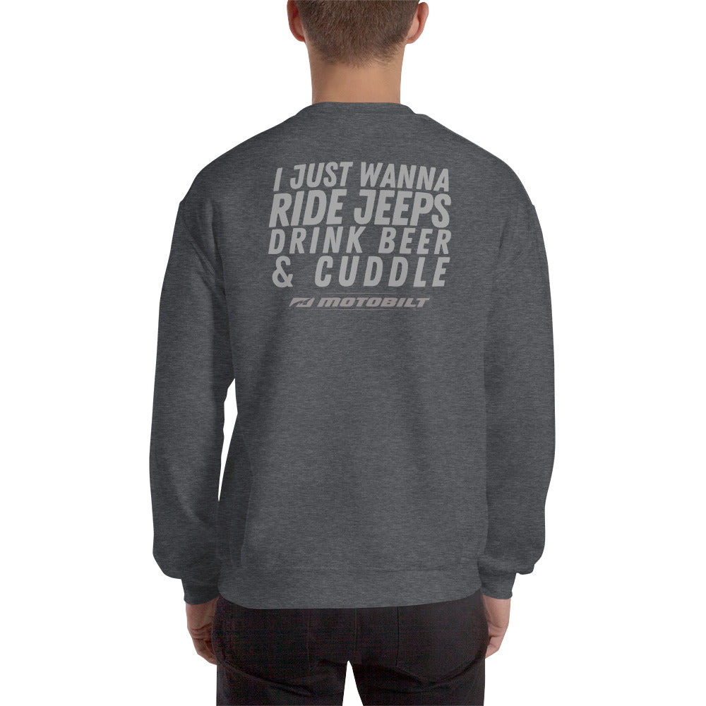 Motobilt Drink Beer and Cuddle Sweatshirt