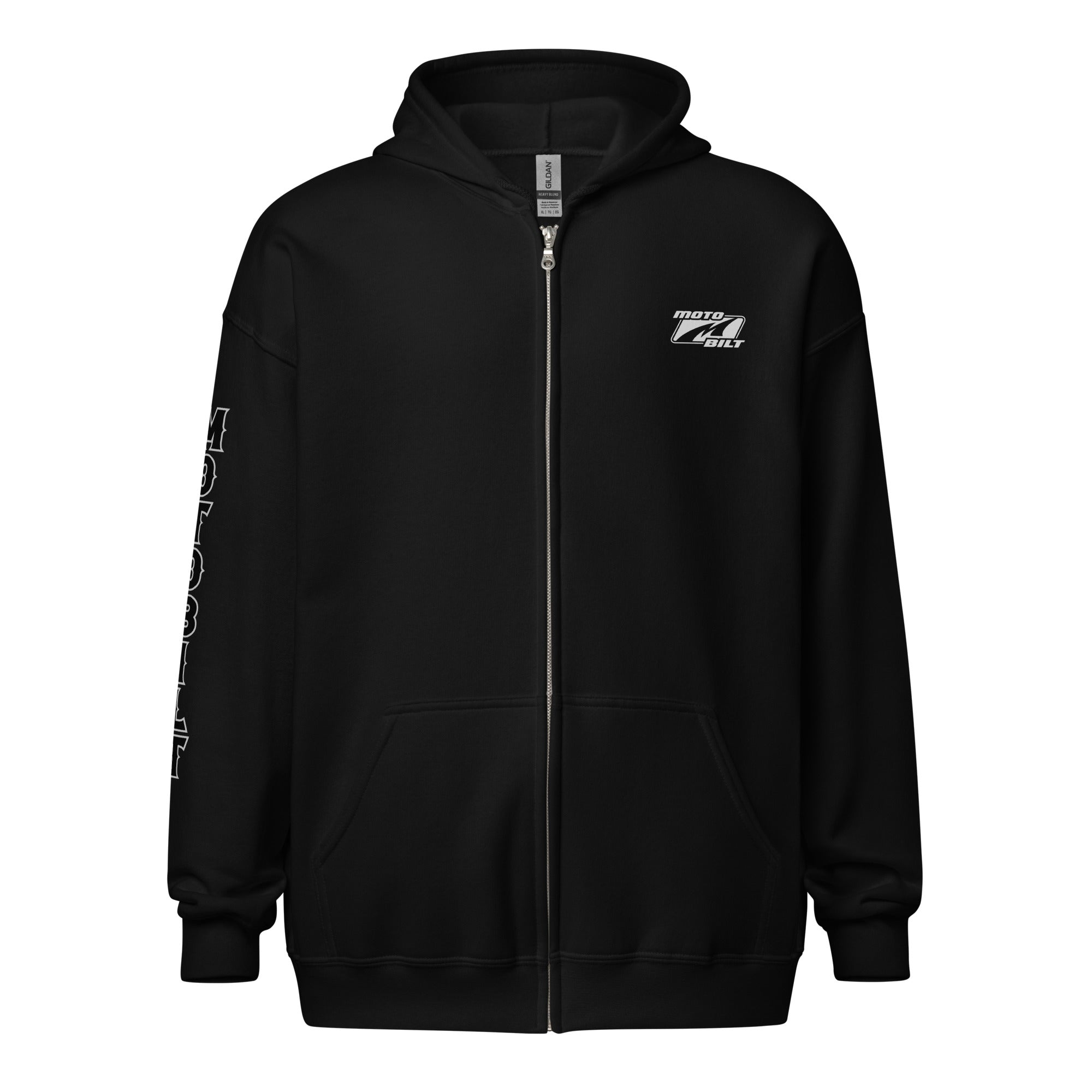 Motobilt Full Zip Fleece Hoodie - Sleeve Style