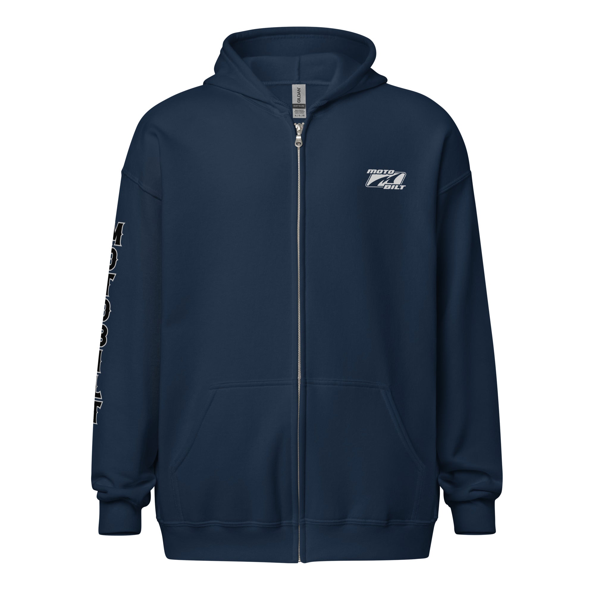 Motobilt Full Zip Fleece Hoodie - Sleeve Style