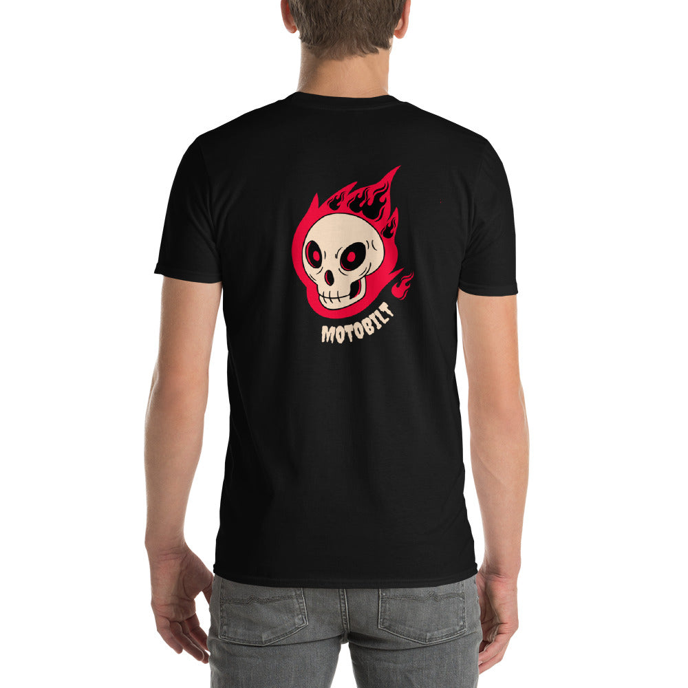 Motobilt Skulls on Fire Short-Sleeve T-Shirt