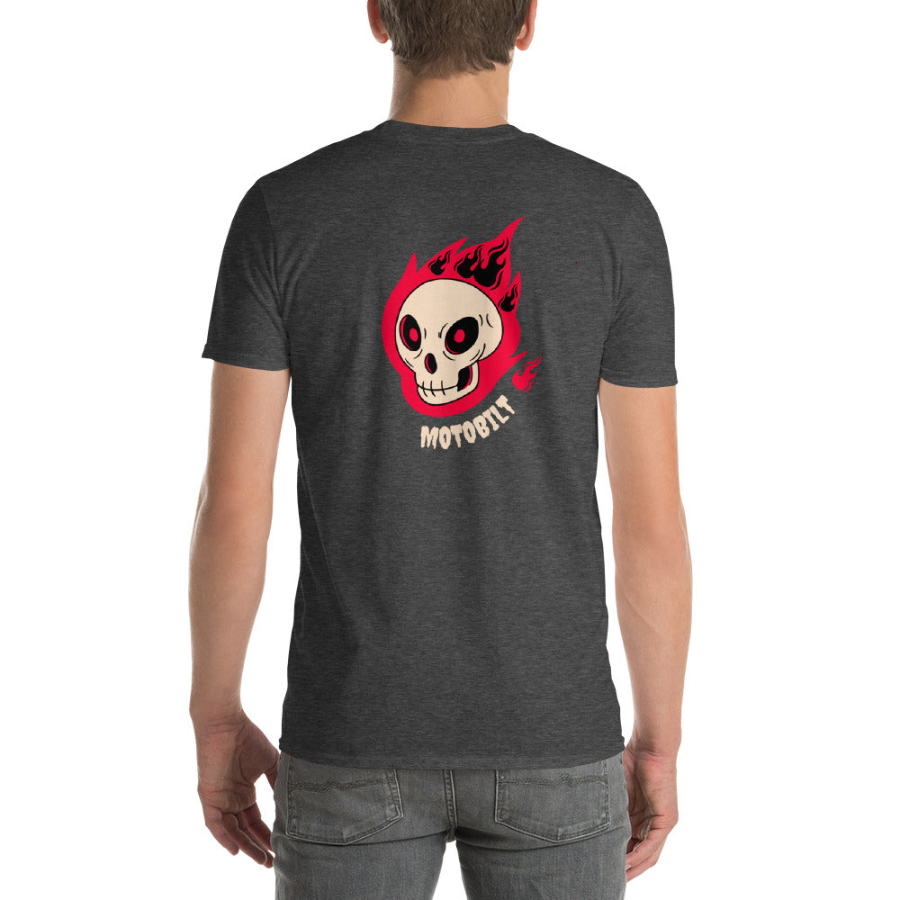 Motobilt Skulls on Fire Short-Sleeve T-Shirt