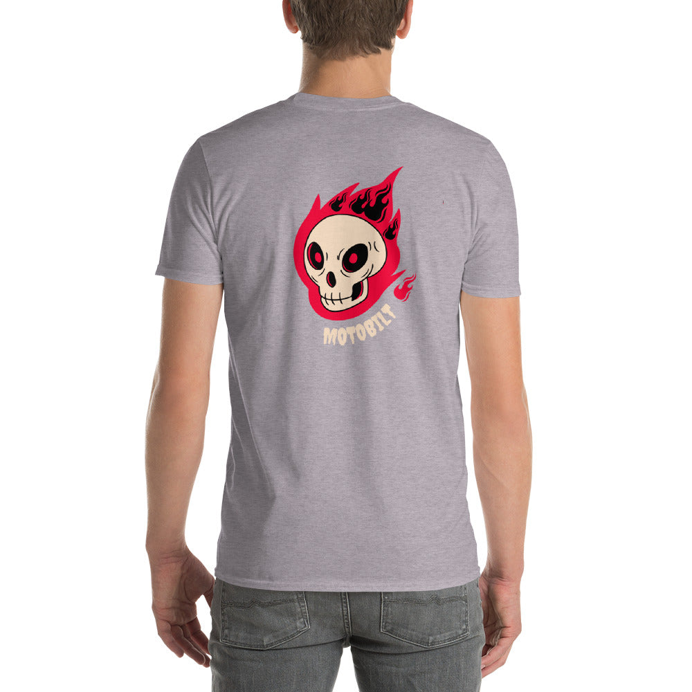 Motobilt Skulls on Fire Short-Sleeve T-Shirt