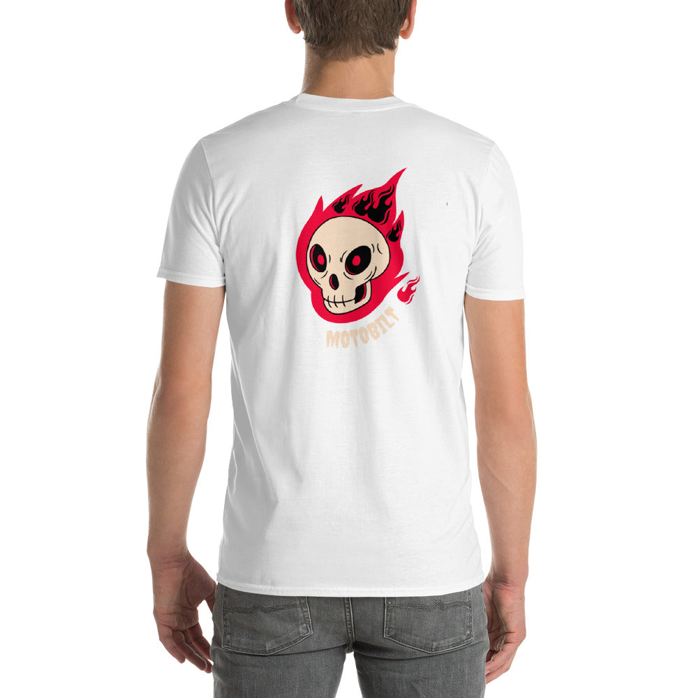 Motobilt Skulls on Fire Short-Sleeve T-Shirt