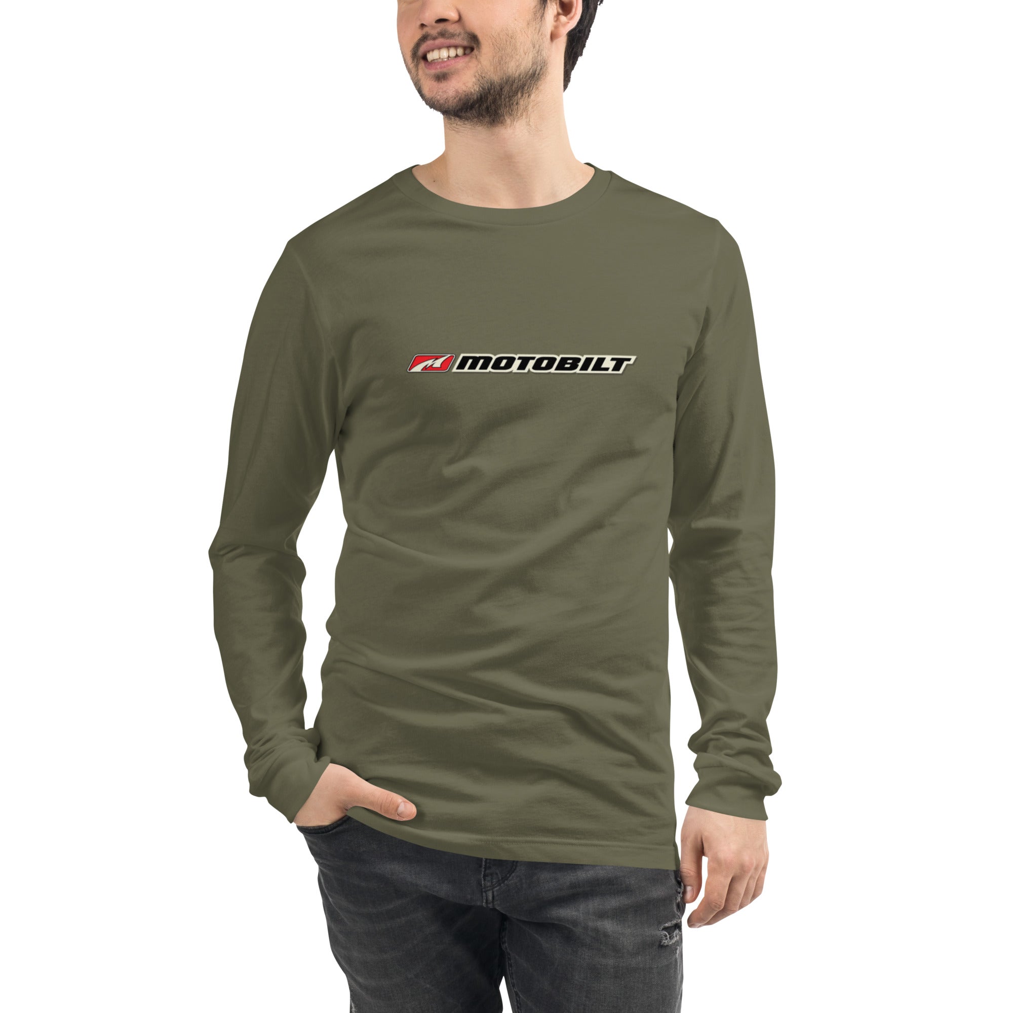 Motobilt Skulls on Fire Long Sleeve Tee