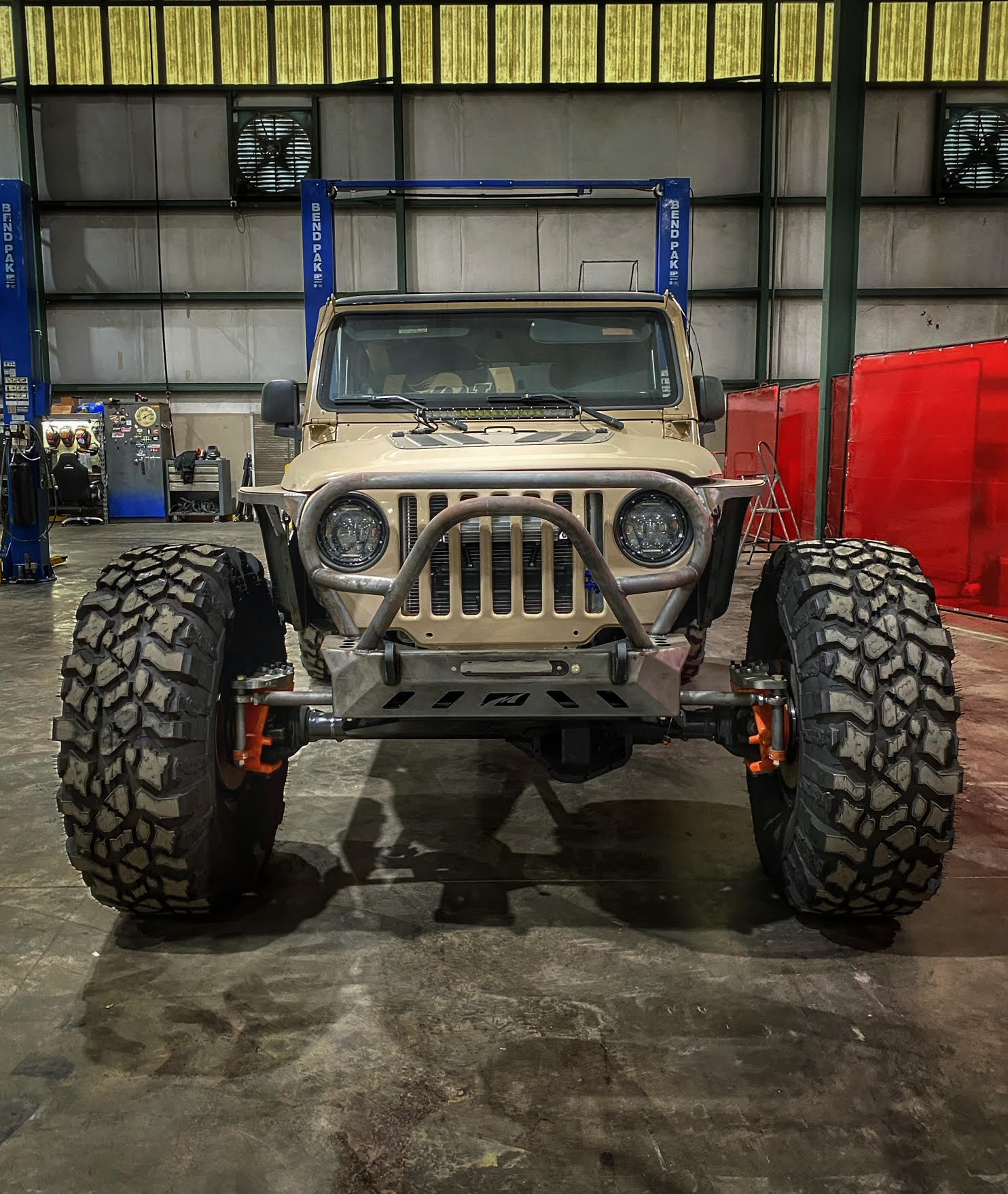 Crusher Series Front Bumper w/ Grill Hoop & Stinger for Jeep YJ / TJ /LJ