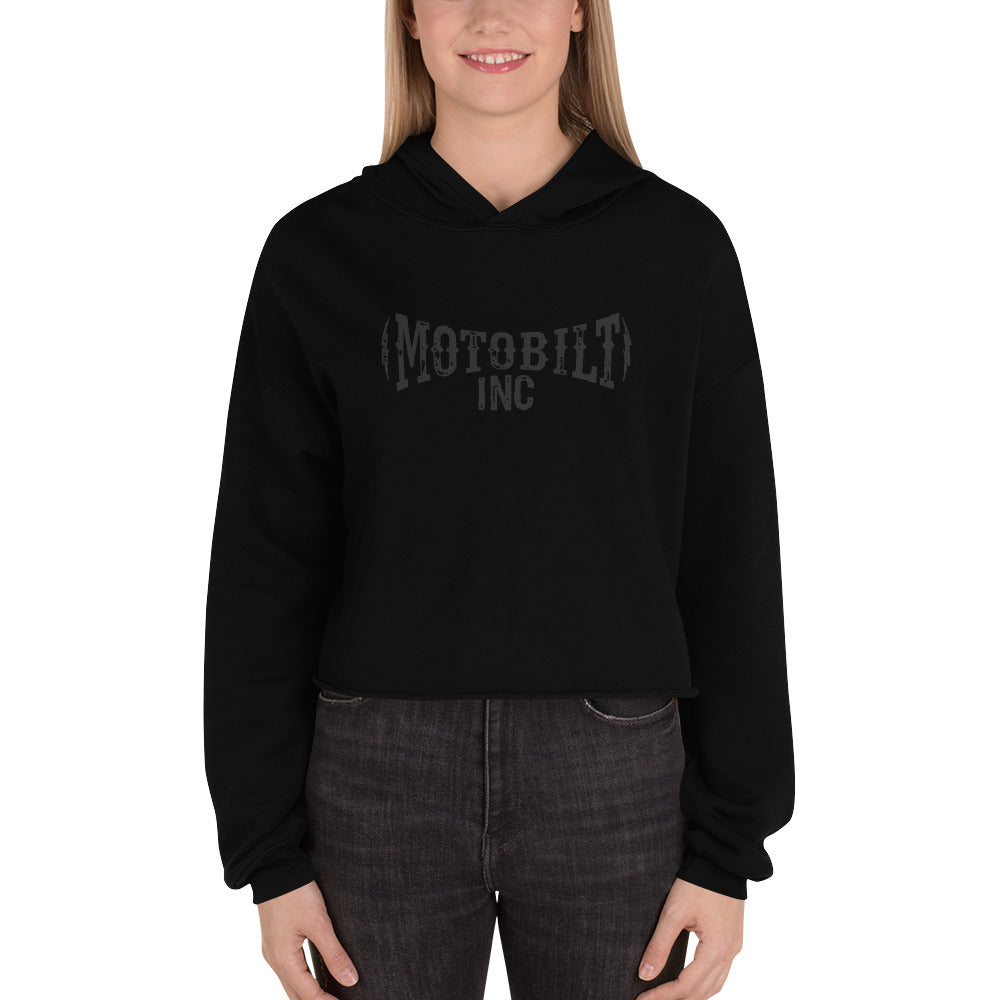 Motobilt Crop Hoodie - Lightning Bolts