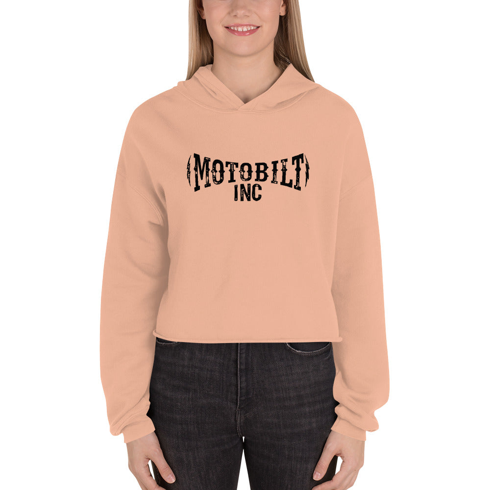 Motobilt Crop Hoodie - Lightning Bolts