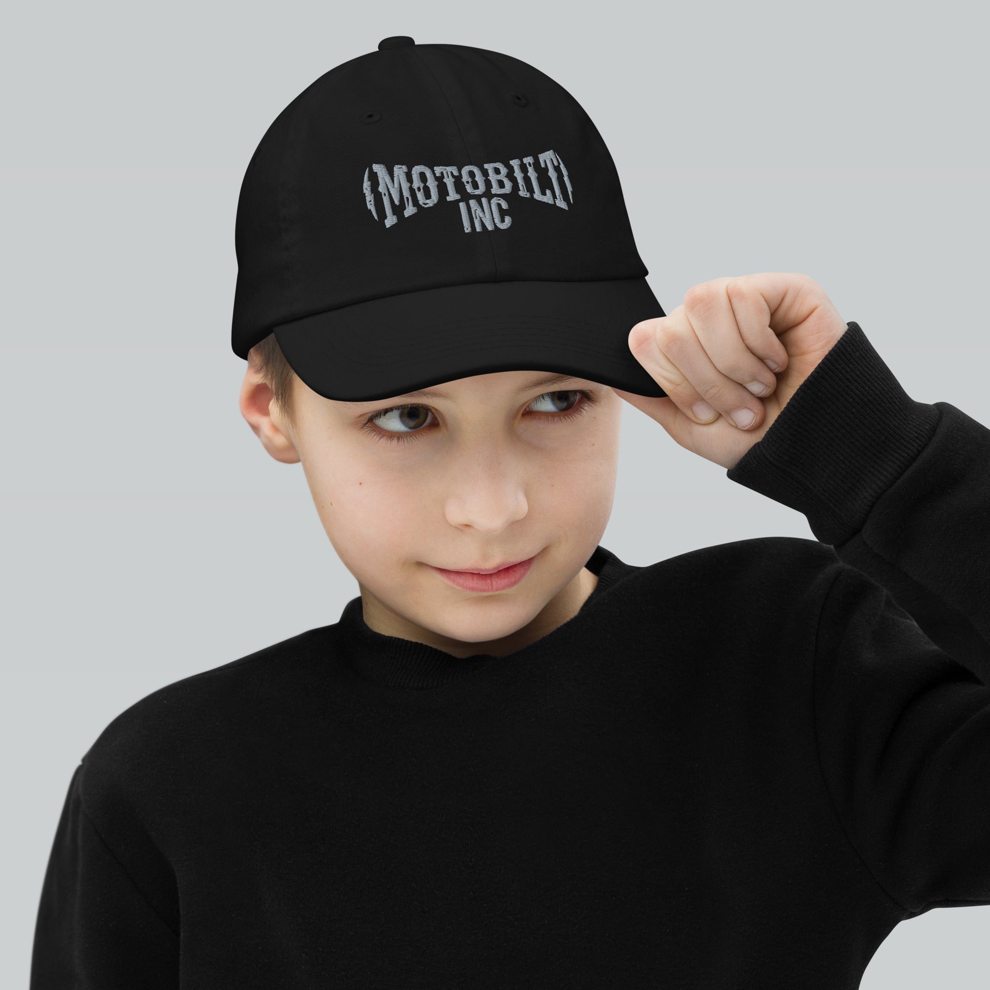 Motobilt embroidered logo Youth baseball cap