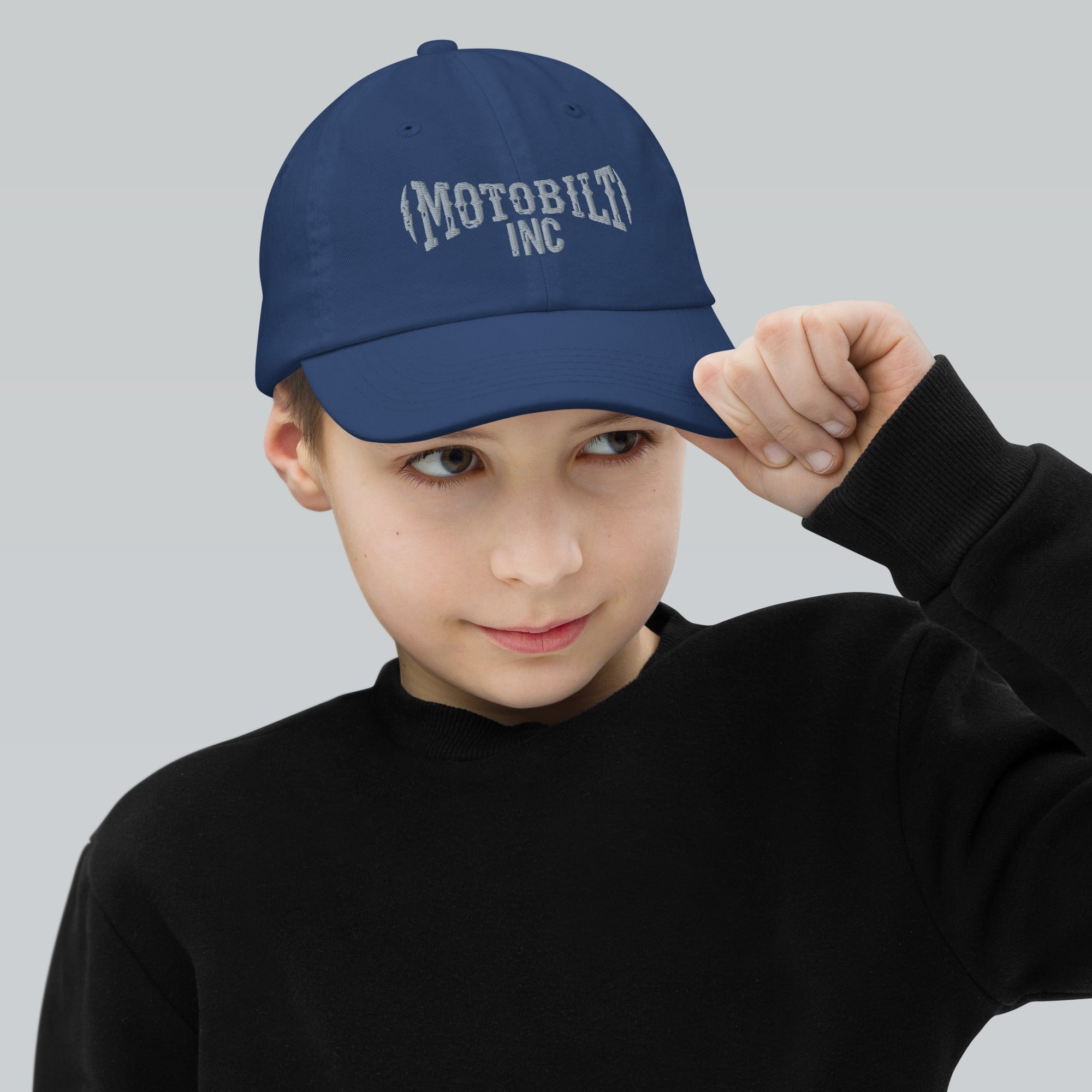 Motobilt embroidered logo Youth baseball cap