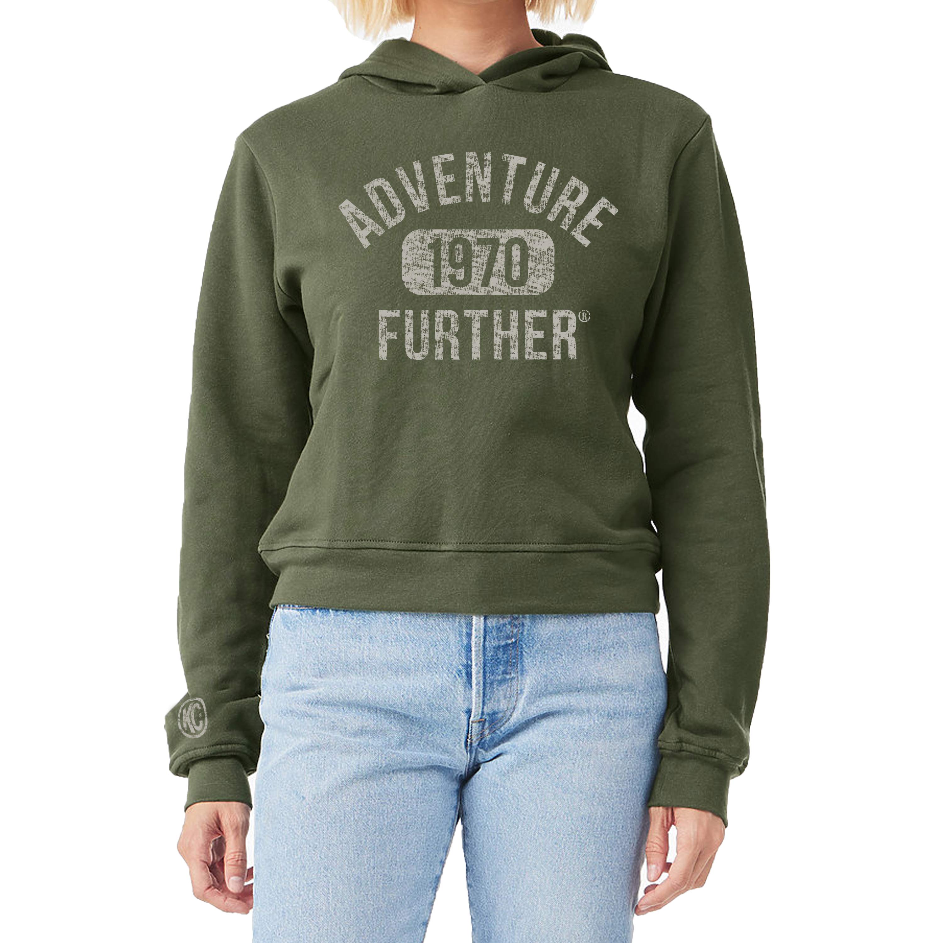 KC Women's Collegiate Adventurer Mid-Length Hoodie - Green - 2X-Large