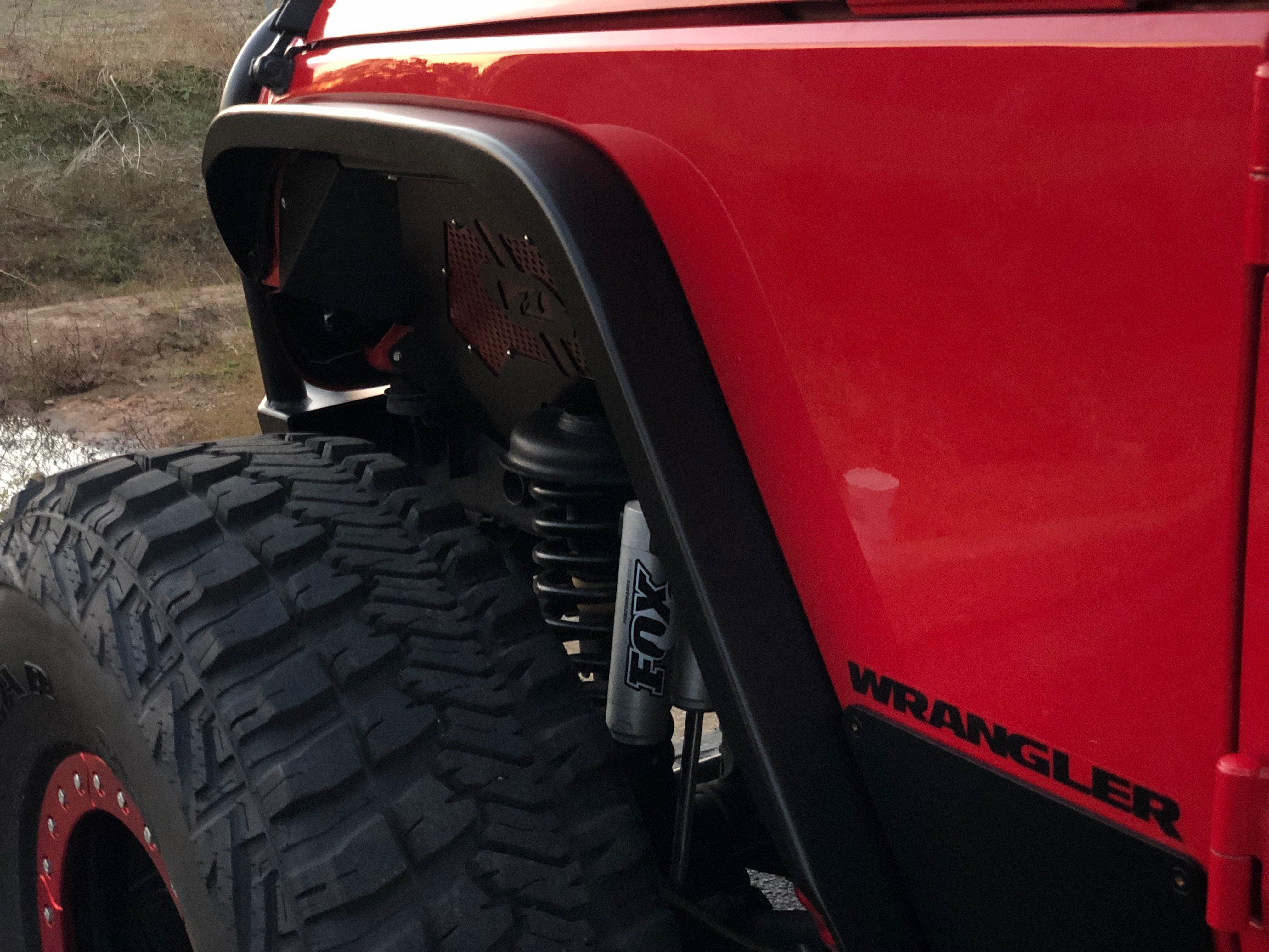 Crusher 2 Inch Front Fenders for Jeep JK/JKU Motobilt