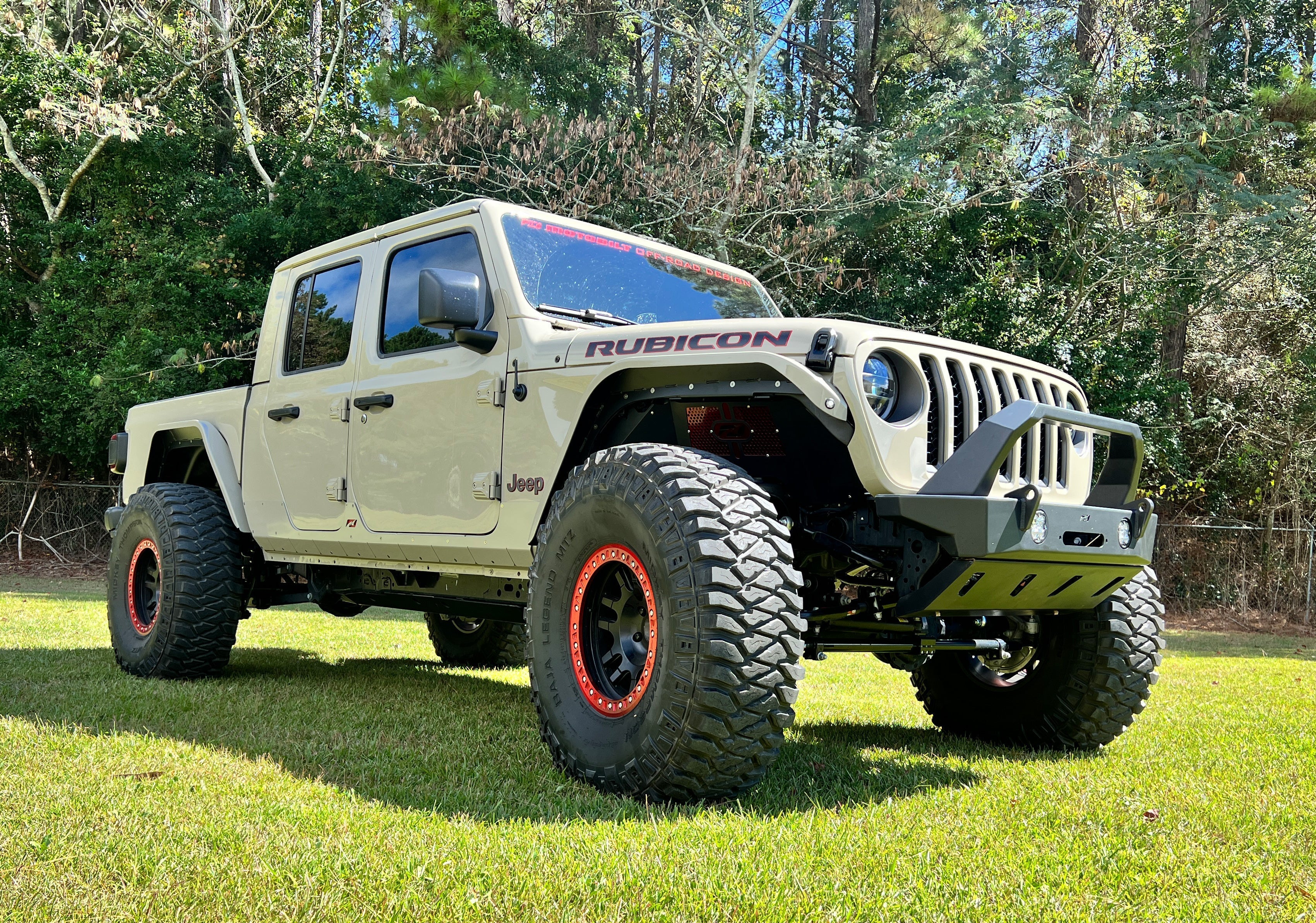 Aluminum Rear Highline Fenders for Jeep JT Gladiator Motobilt