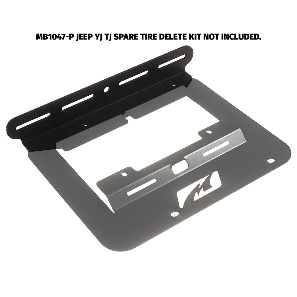 Light Mount for YJ-TJ Tag Mount MB1047 Motobilt